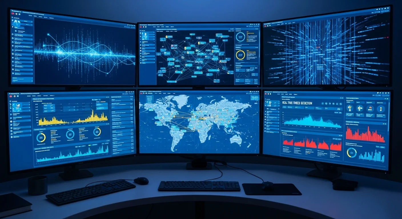 Cybersecurity threat detection on computer screens