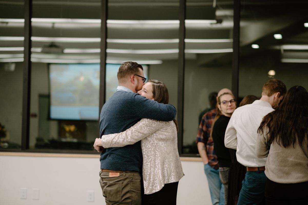 K3 team members sharing a moment on the dance floor
