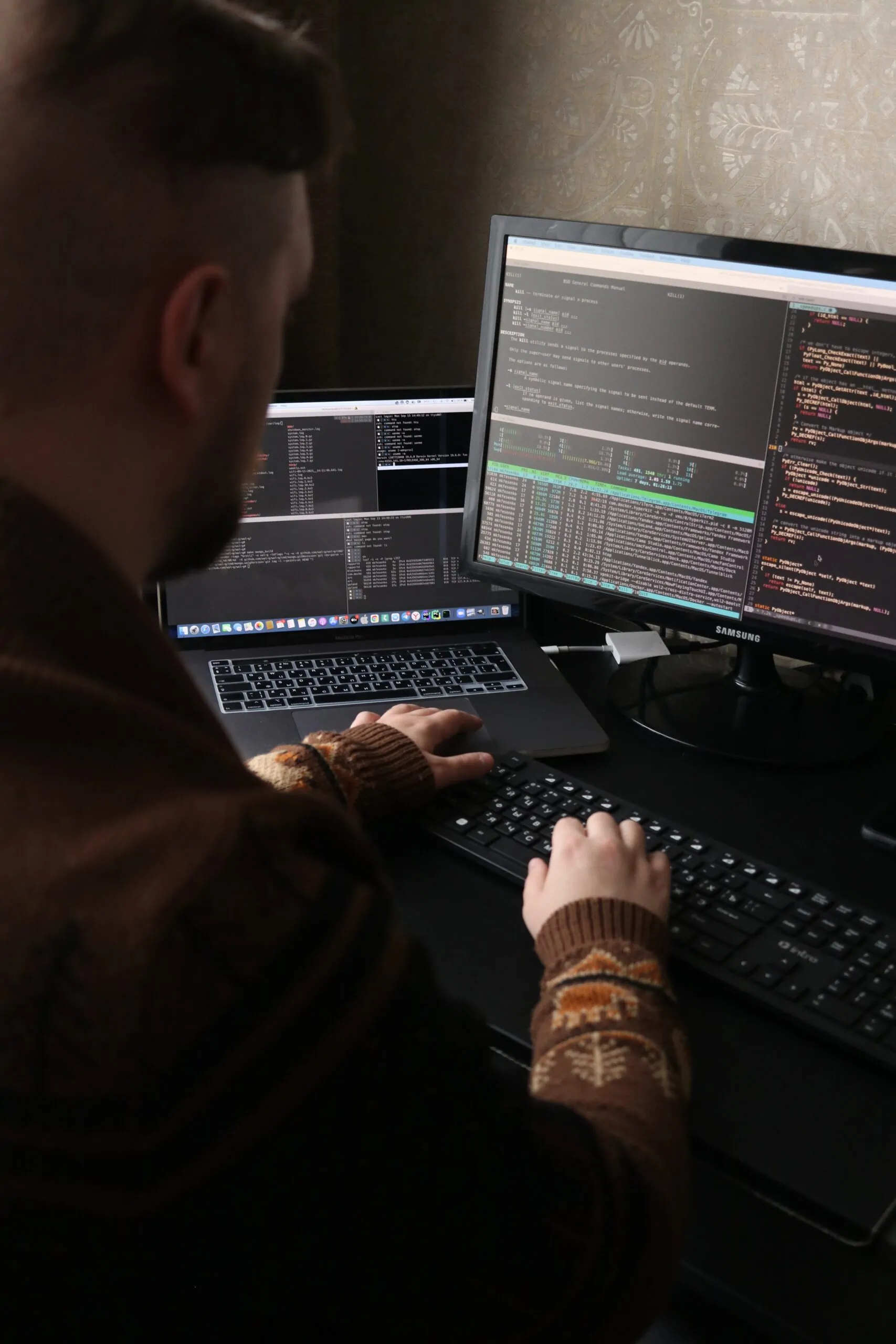 man coding for man in the middle attack