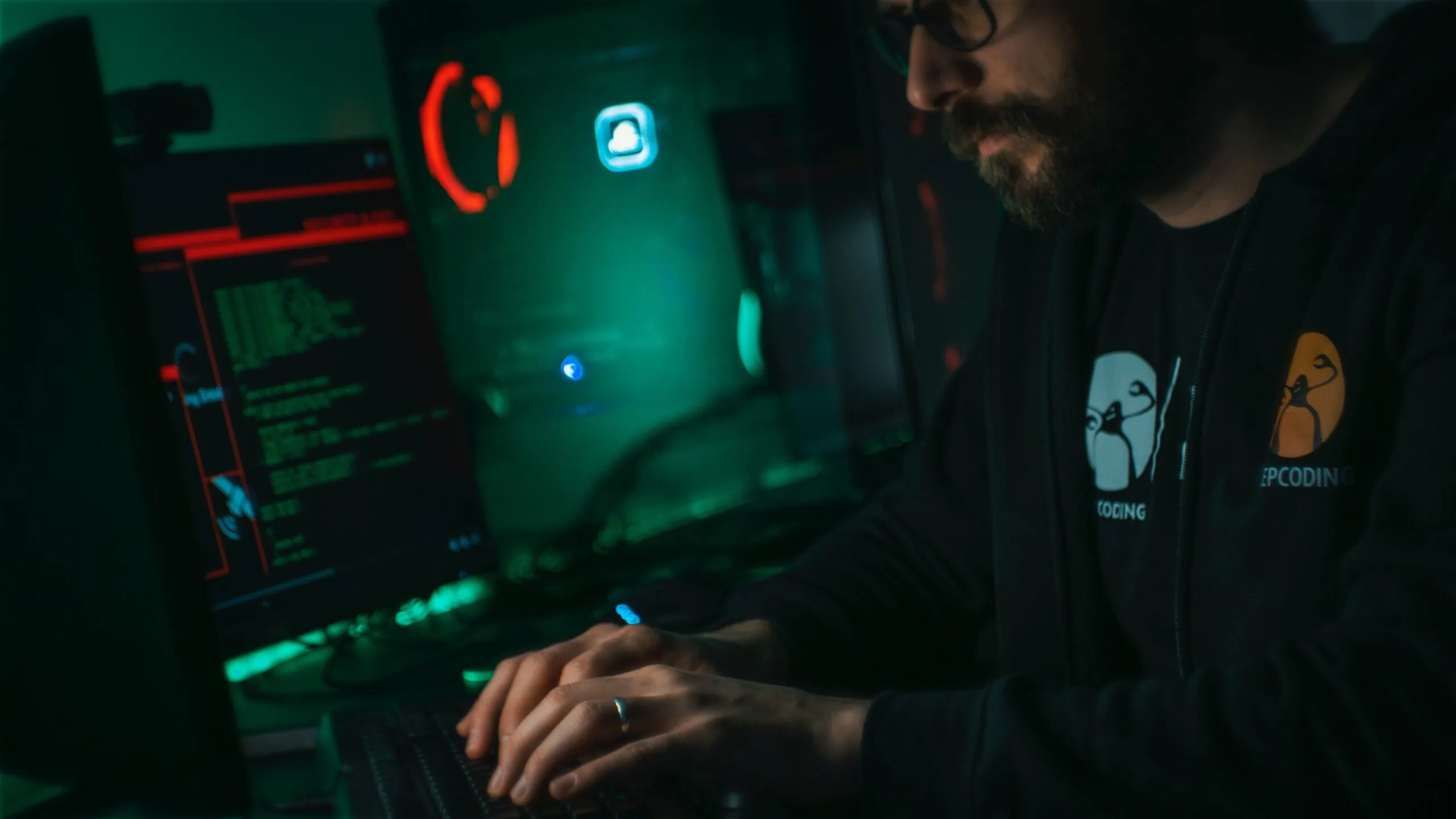 modern-day hacker trying to bypass cybersecurity