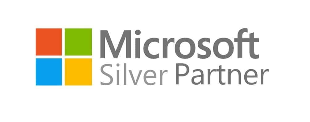 Microsoft silver partner logo for business that provides IT solutions services.