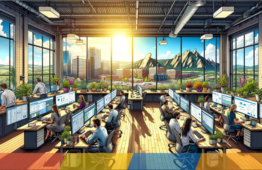 An illustration of an office with people working on computers. Why Choose K3