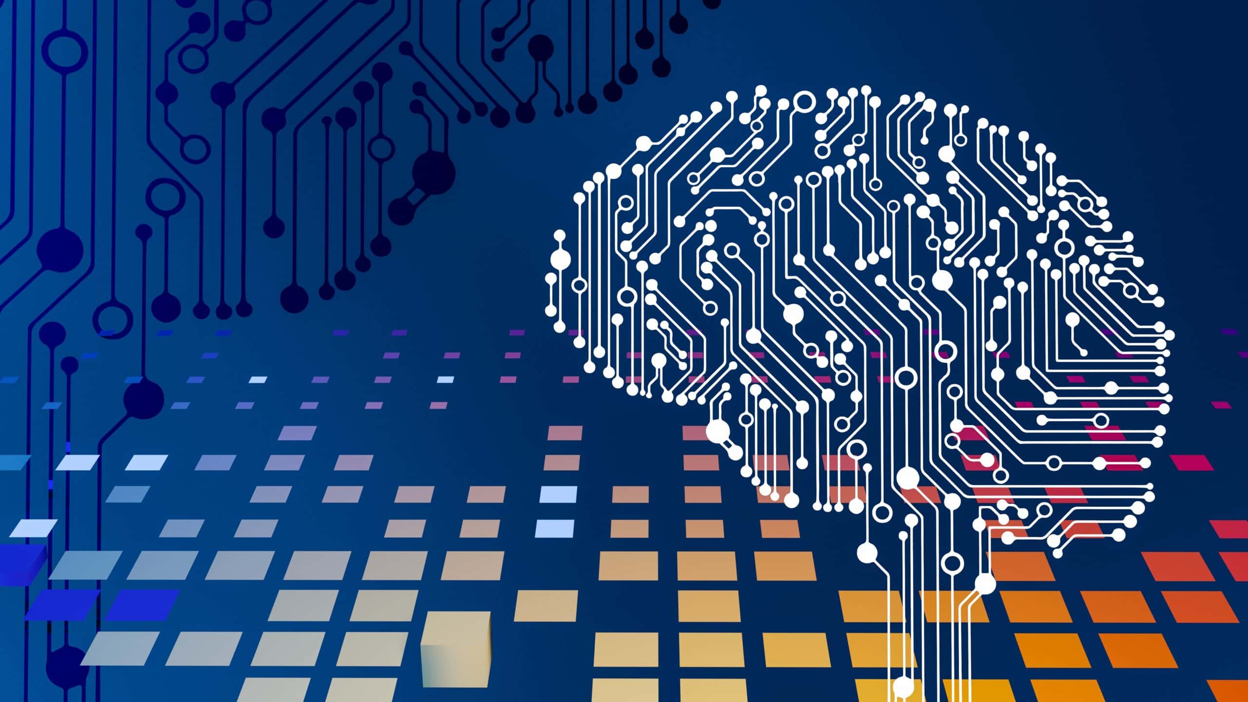 An image of a brain on a circuit board representing automation in business processes.